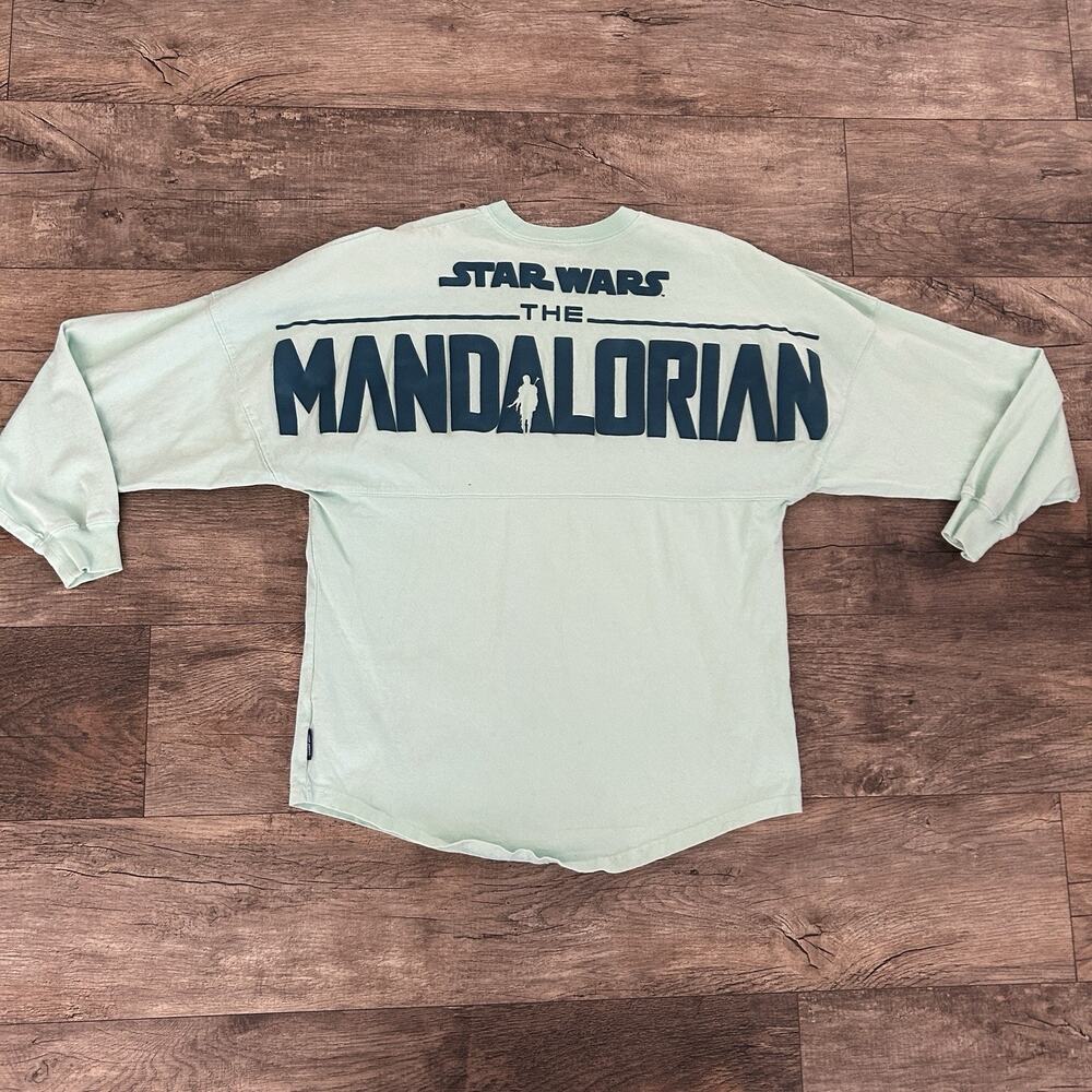 Disney Parks Star Wars The Mandalorian Spirit Jersey Unisex Adult XS Light Green